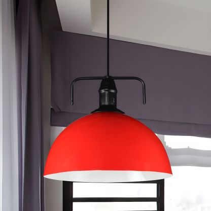 Red Morandi Metal Pendant Light