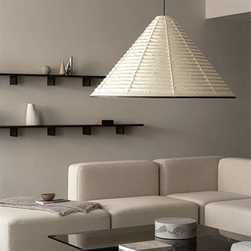 Byers Conical Pendant Light in modern living room