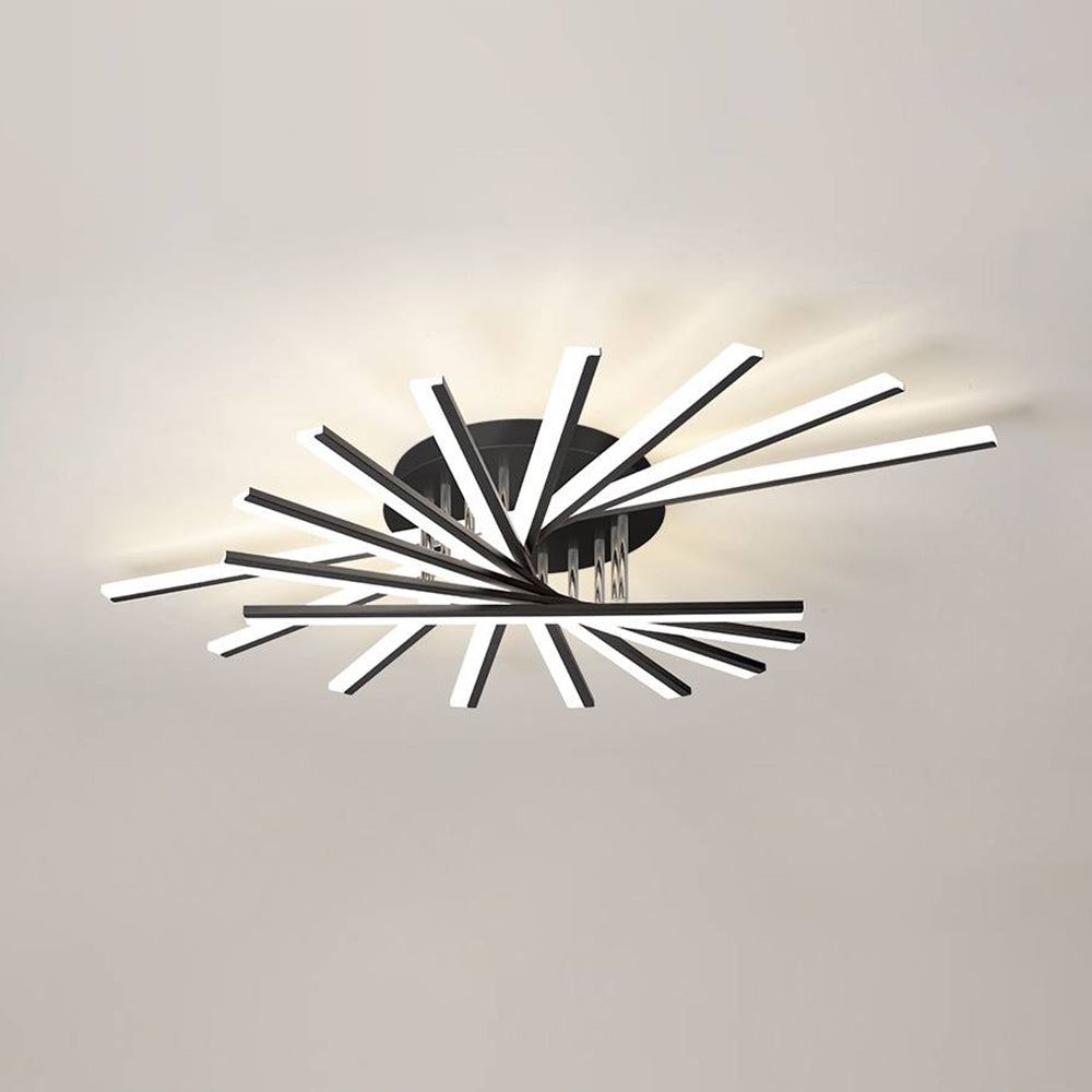 Quinn Linear Flush Mount Ceiling Light, 4 Colour