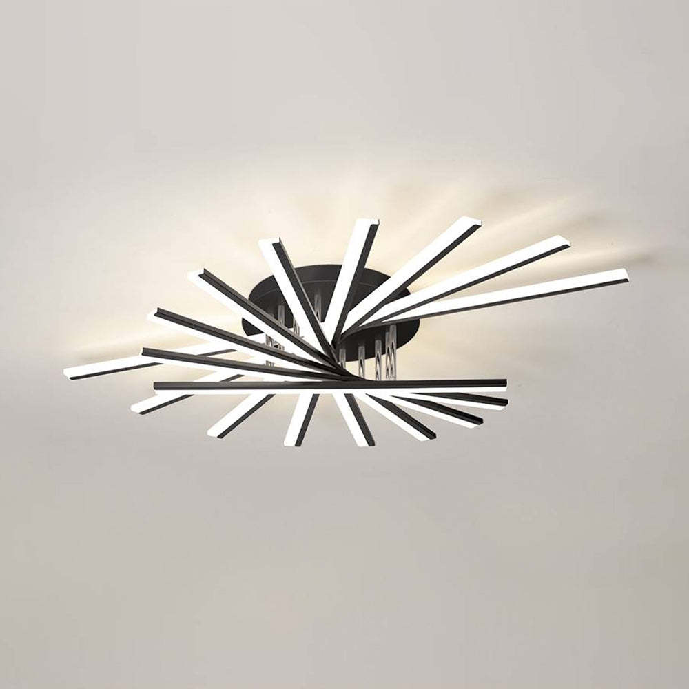 Quinn Linear Flush Mount Ceiling Light, 4 Colour