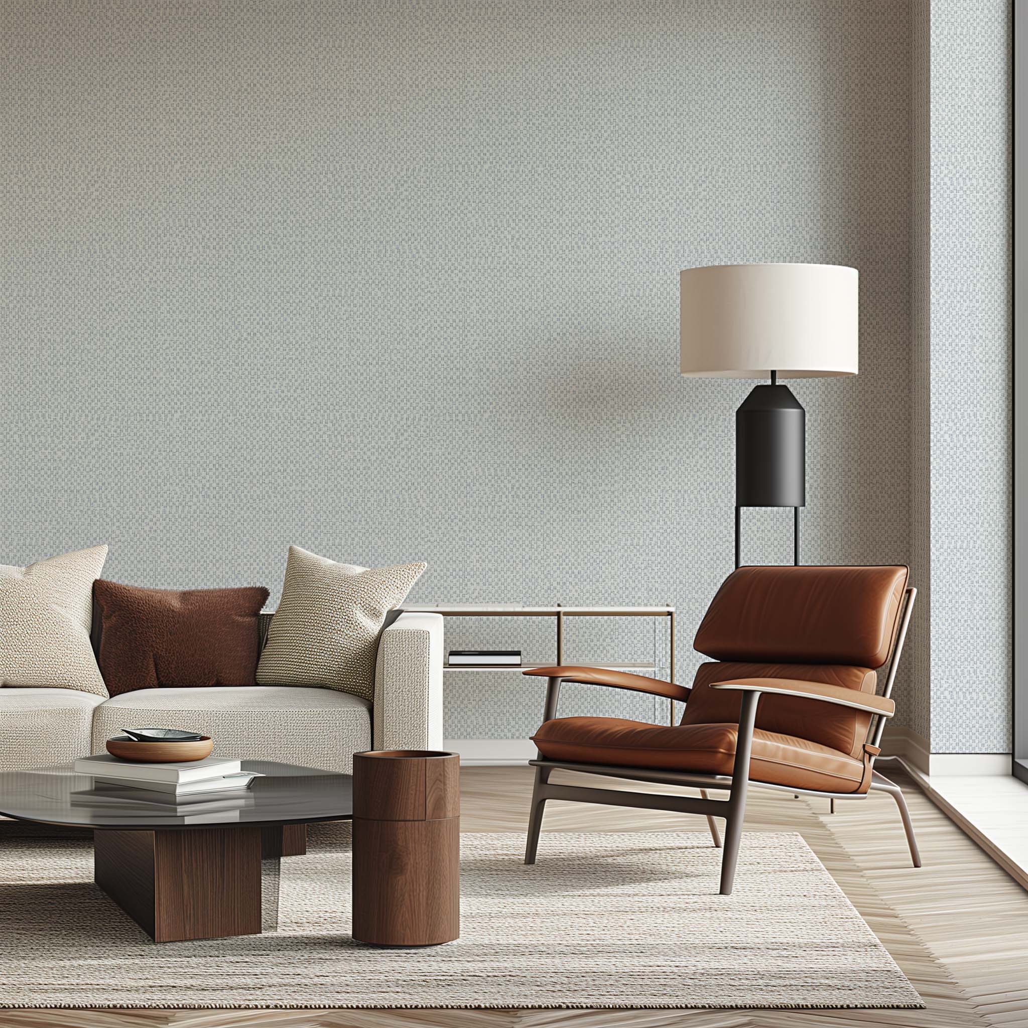 Cloud Minimalist Removable Blue Brown Living Room Bedroom Wallpaper