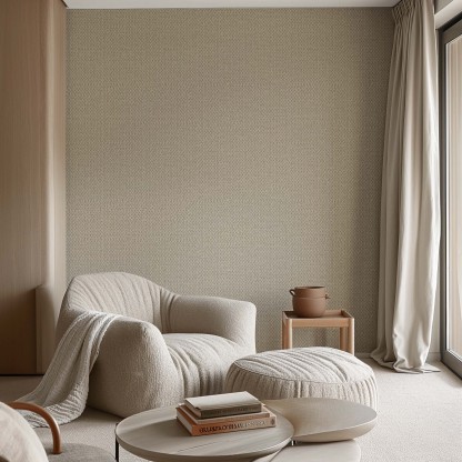 Cloud Minimalist Removable Blue Brown Living Room Bedroom Wallpaper