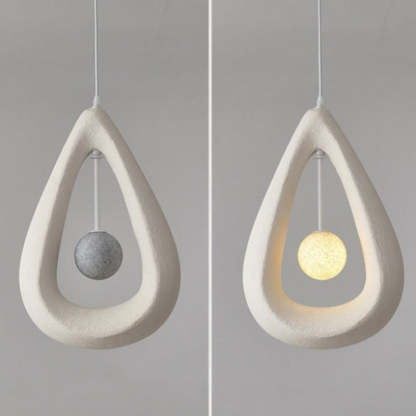 Byers modern teardrop pendant light, bedroom lighting.