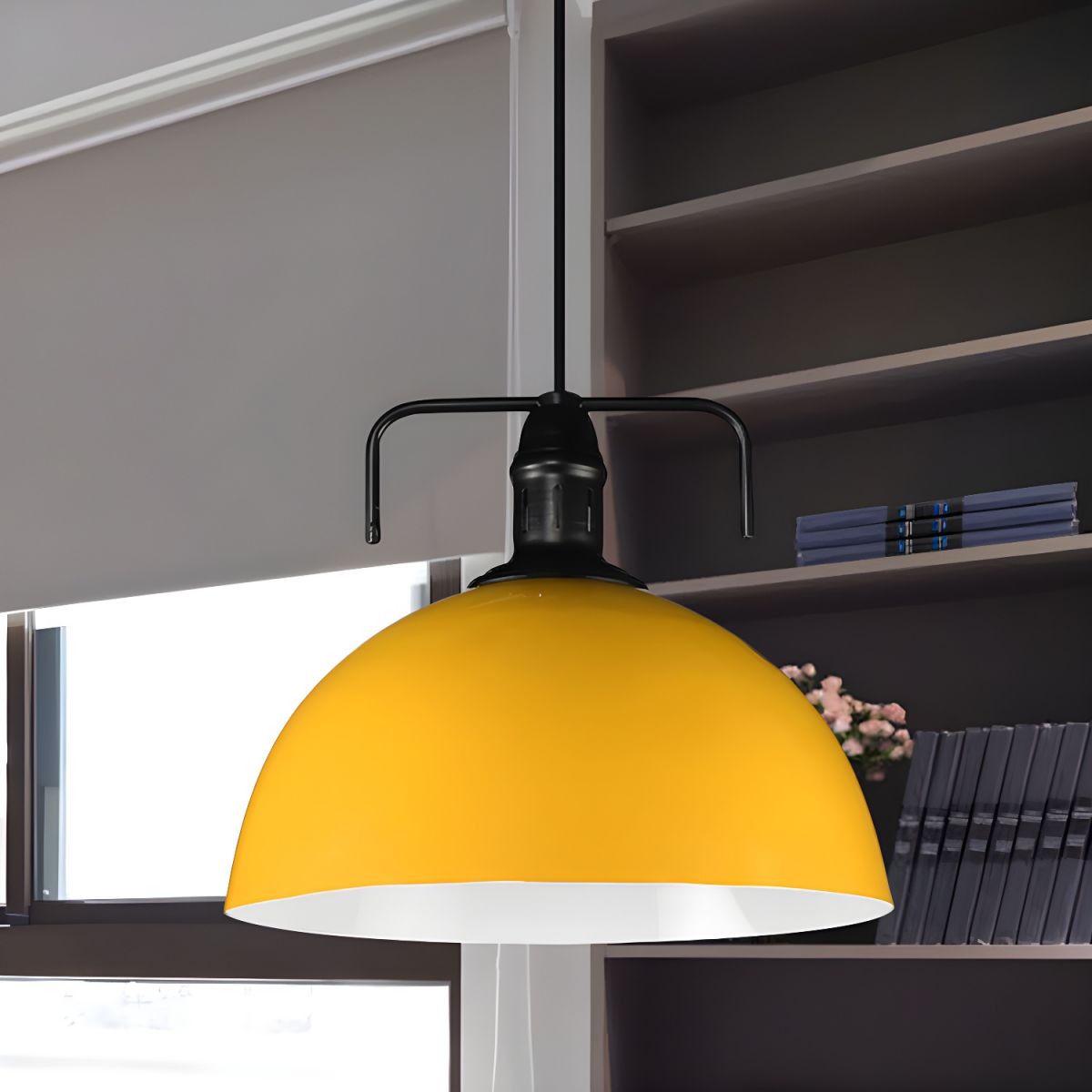 Yellow Morandi Metal Pendant Light