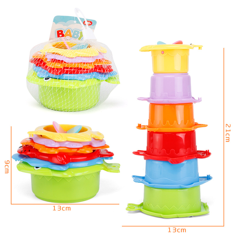 KORANO Stack & Count Stacking Cups - 6 Pcs
