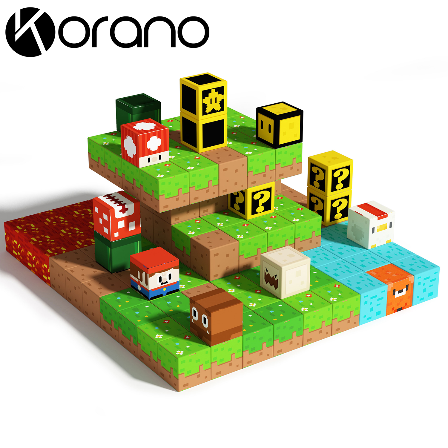 Korano Magnetic Building Blocks Toddler Toys - 141pcs