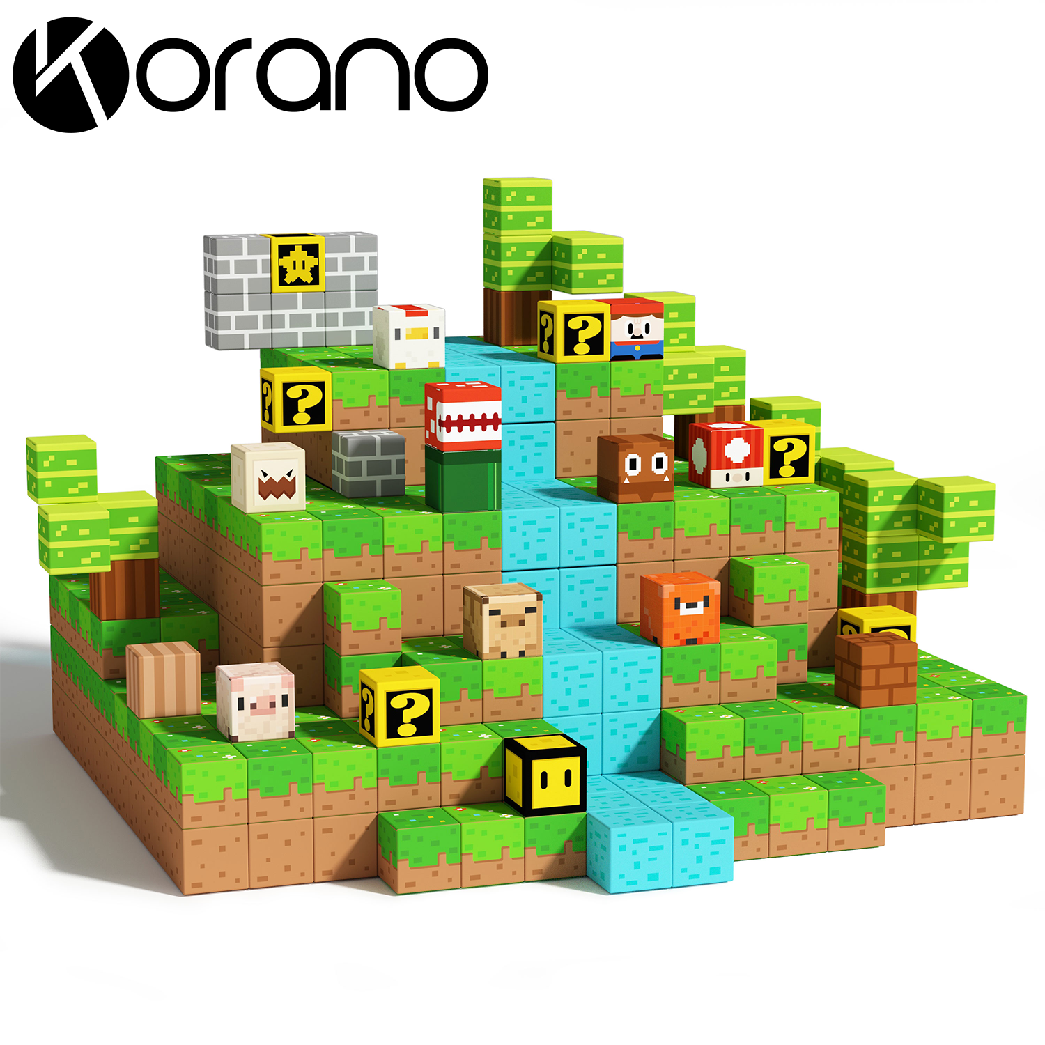 Korano Magnetic Building Blocks Toddler Toys - 580pcs