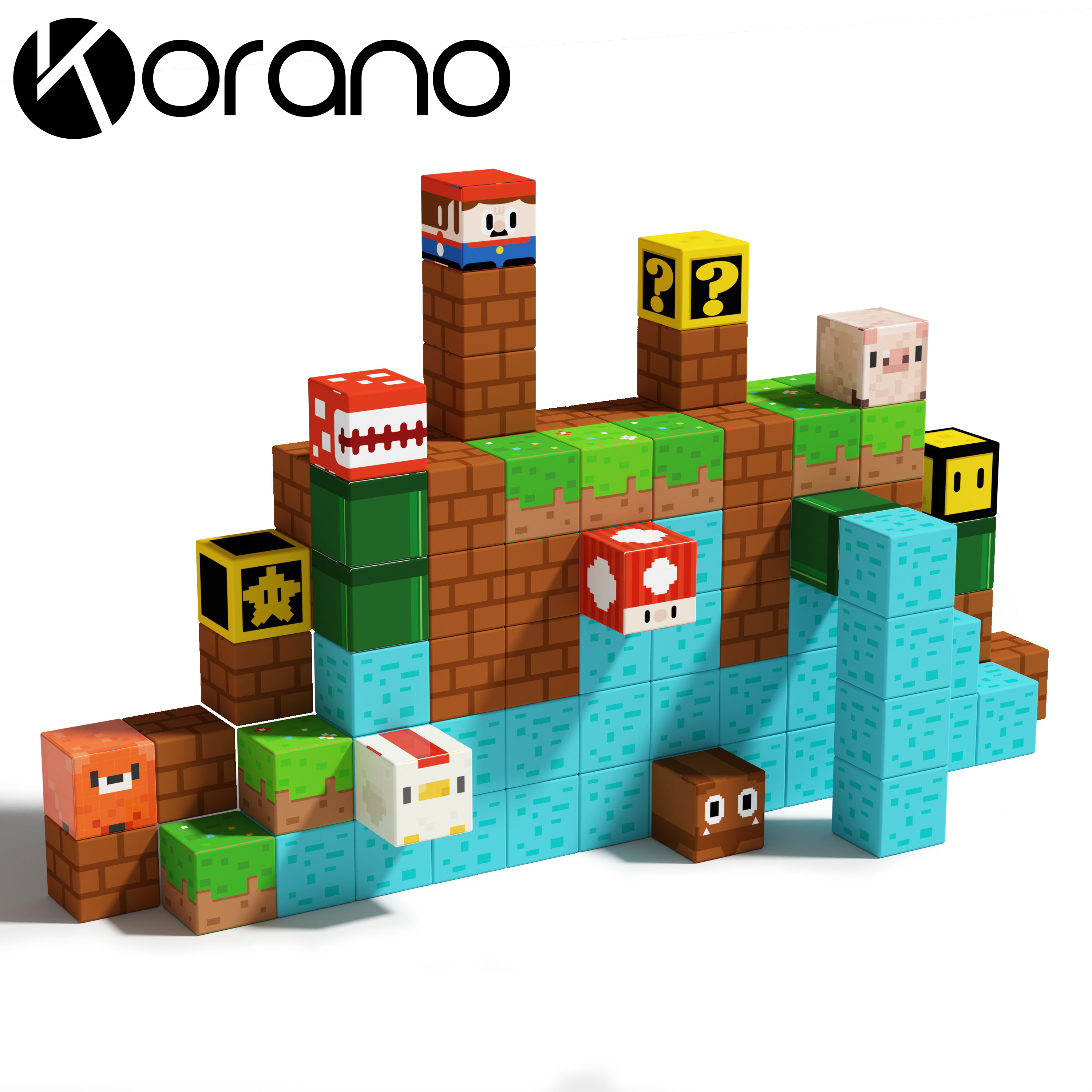 Korano Magnetic Building Blocks Toddler Toys - 81pcs