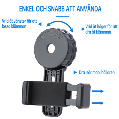 Mobilfäste för fotografering (Universell, passar ytterdiameter 28–48 mm)