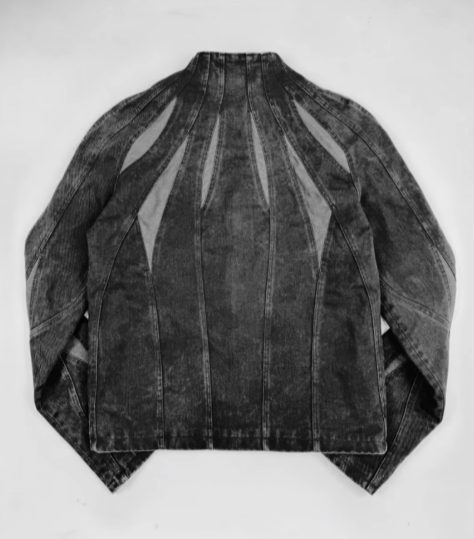 Vintage Wash Denim Jacket-IYAMIUIO