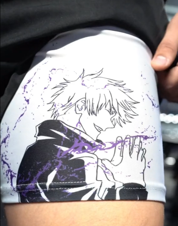 Gojo inspired performance shorts