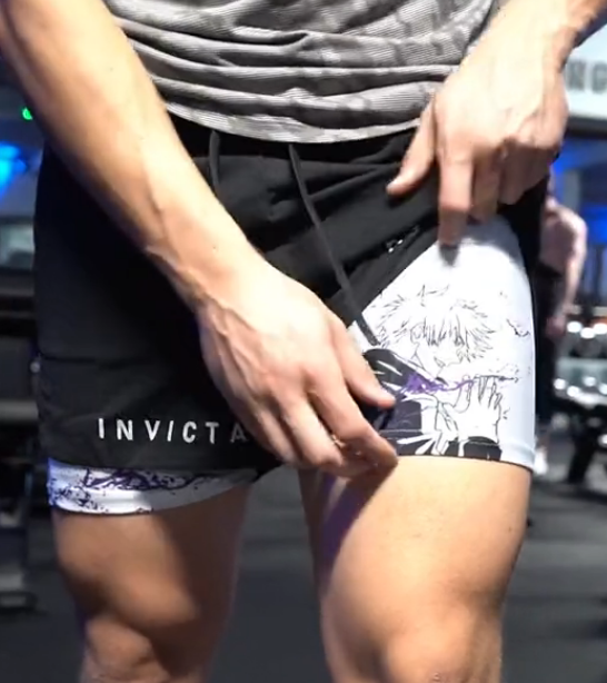 Gojo inspired performance shorts