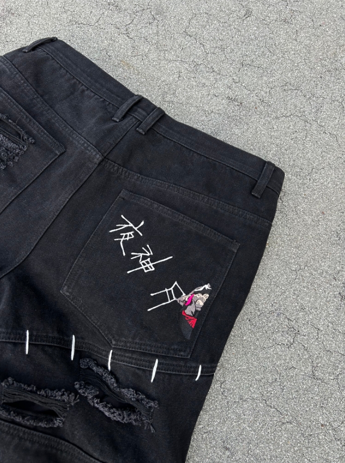 "Cruel Fate" Cargo Pants-IYAMIUIO