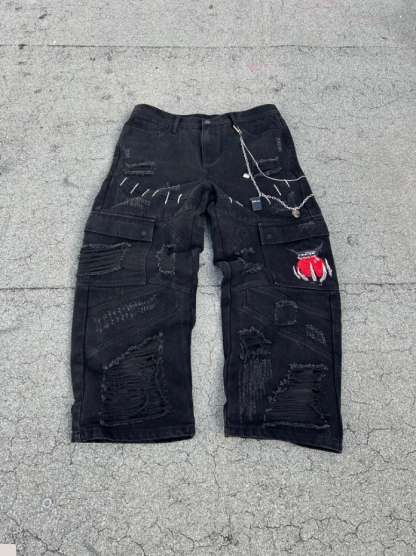 "Cruel Fate" Cargo Pants-IYAMIUIO