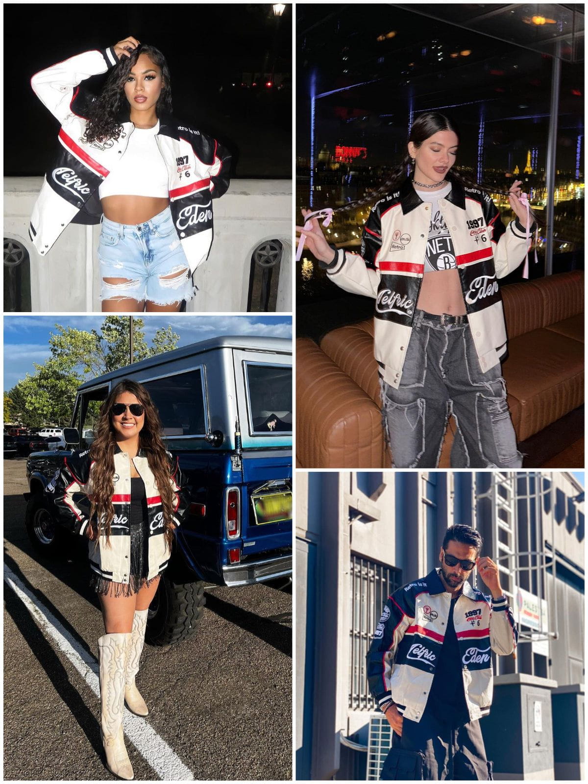 Aelfric Eden Stitching Color Motorcycle Jacket-IYAMIUIO