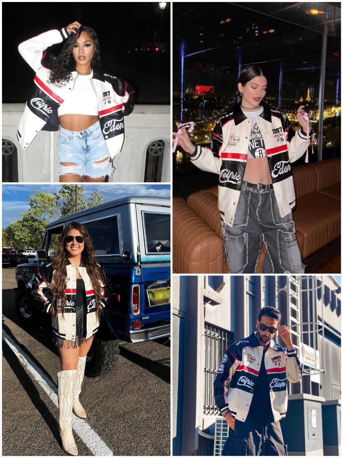 Aelfric Eden Stitching Color Motorcycle Jacket-IYAMIUIO