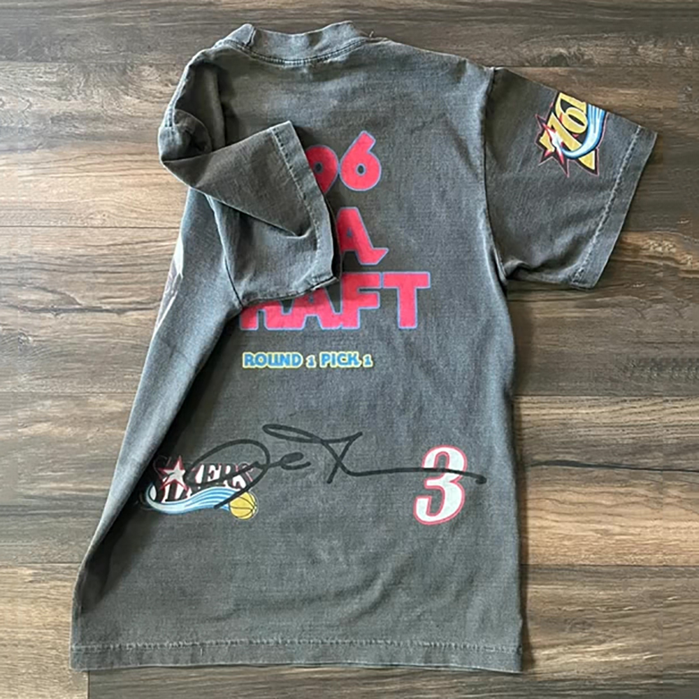 Personalized 1996 NBA Draft Print Short Sleeve T-Shirt-IYAMIUIO