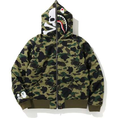 MM BAPE HOODIE DOWN JACKET MENS-IYAMIUIO