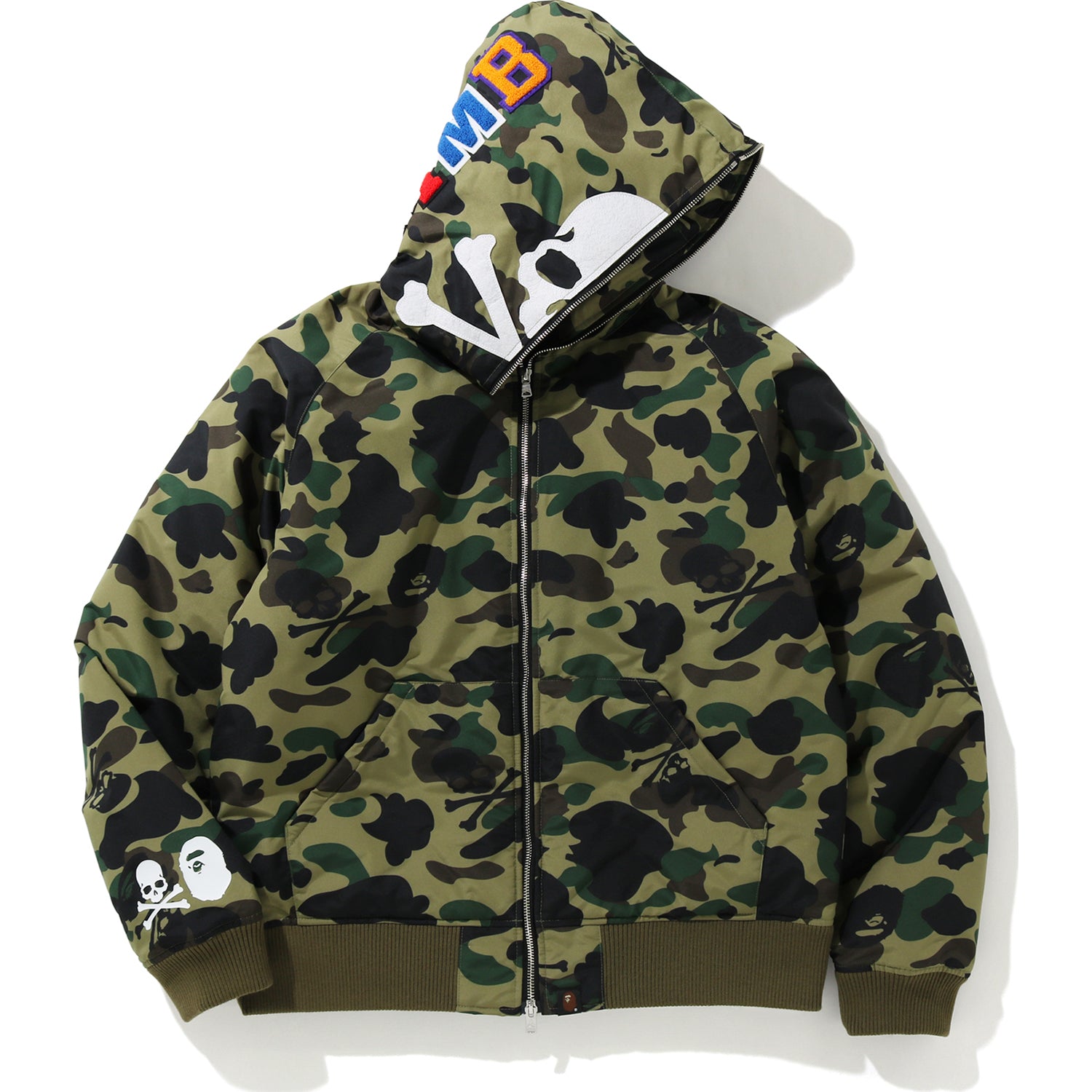 MM BAPE HOODIE DOWN JACKET MENS-IYAMIUIO