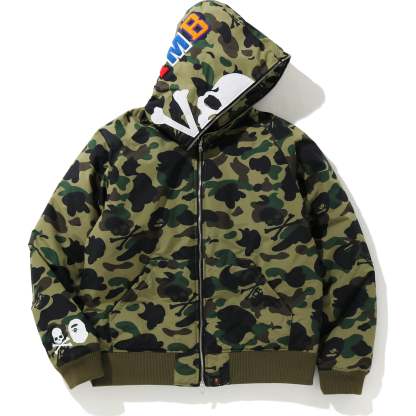 MM BAPE HOODIE DOWN JACKET MENS-IYAMIUIO