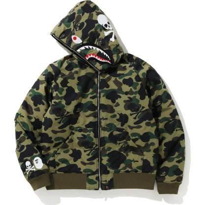 MM BAPE HOODIE DOWN JACKET MENS-IYAMIUIO