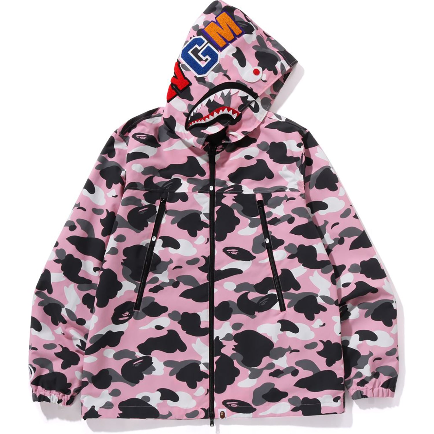 WARM UP CAMO SHARK HOODIE JACKET MENS-IYAMIUIO