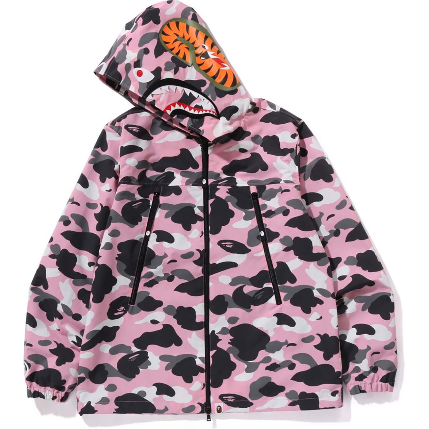 WARM UP CAMO SHARK HOODIE JACKET MENS-IYAMIUIO