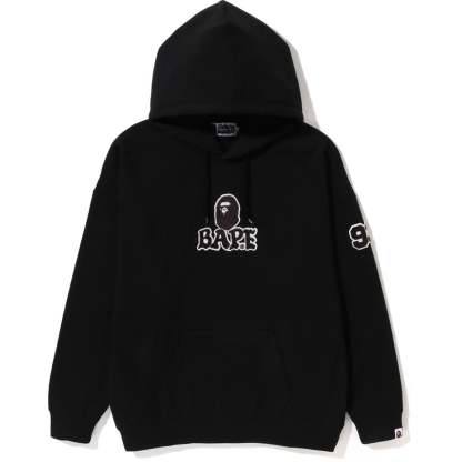 BAPE PATCHED OVERSIZED PULLOVER HOODIE LADIES-IYAMIUIO