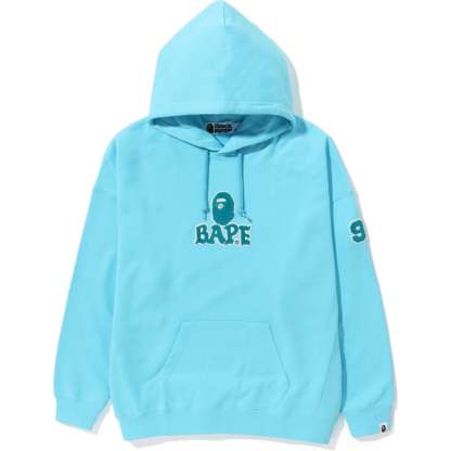 BAPE PATCHED OVERSIZED PULLOVER HOODIE LADIES-IYAMIUIO