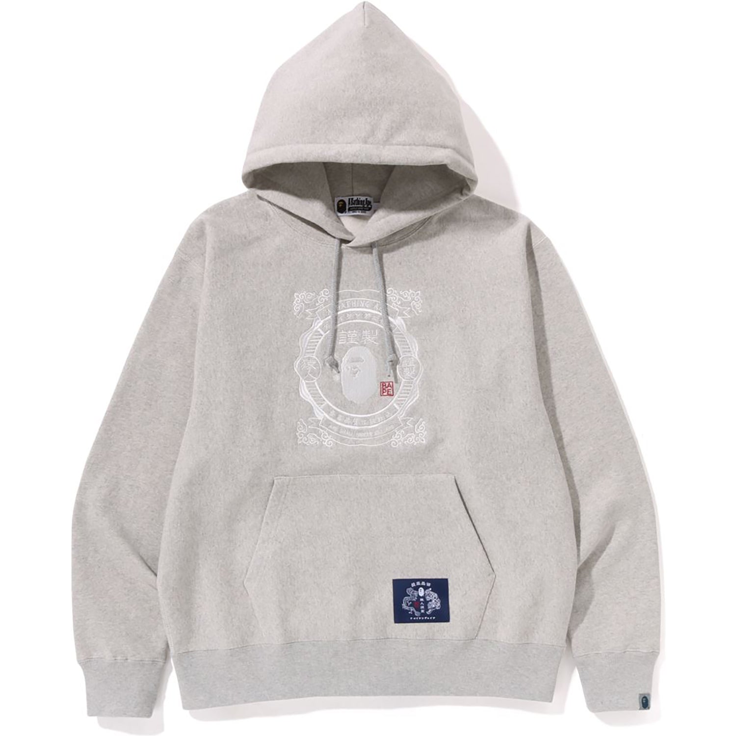 JAPANESE MOTIF RELAXED FIT PULLOVER HOODIE MENS-IYAMIUIO