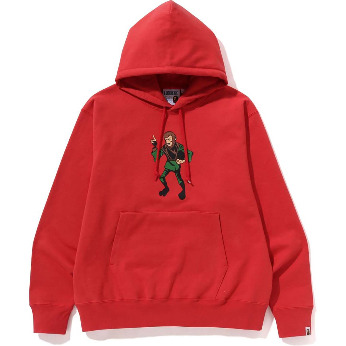 APE RELAXED FIT PULLOVER HOODIE MENS-IYAMIUIO