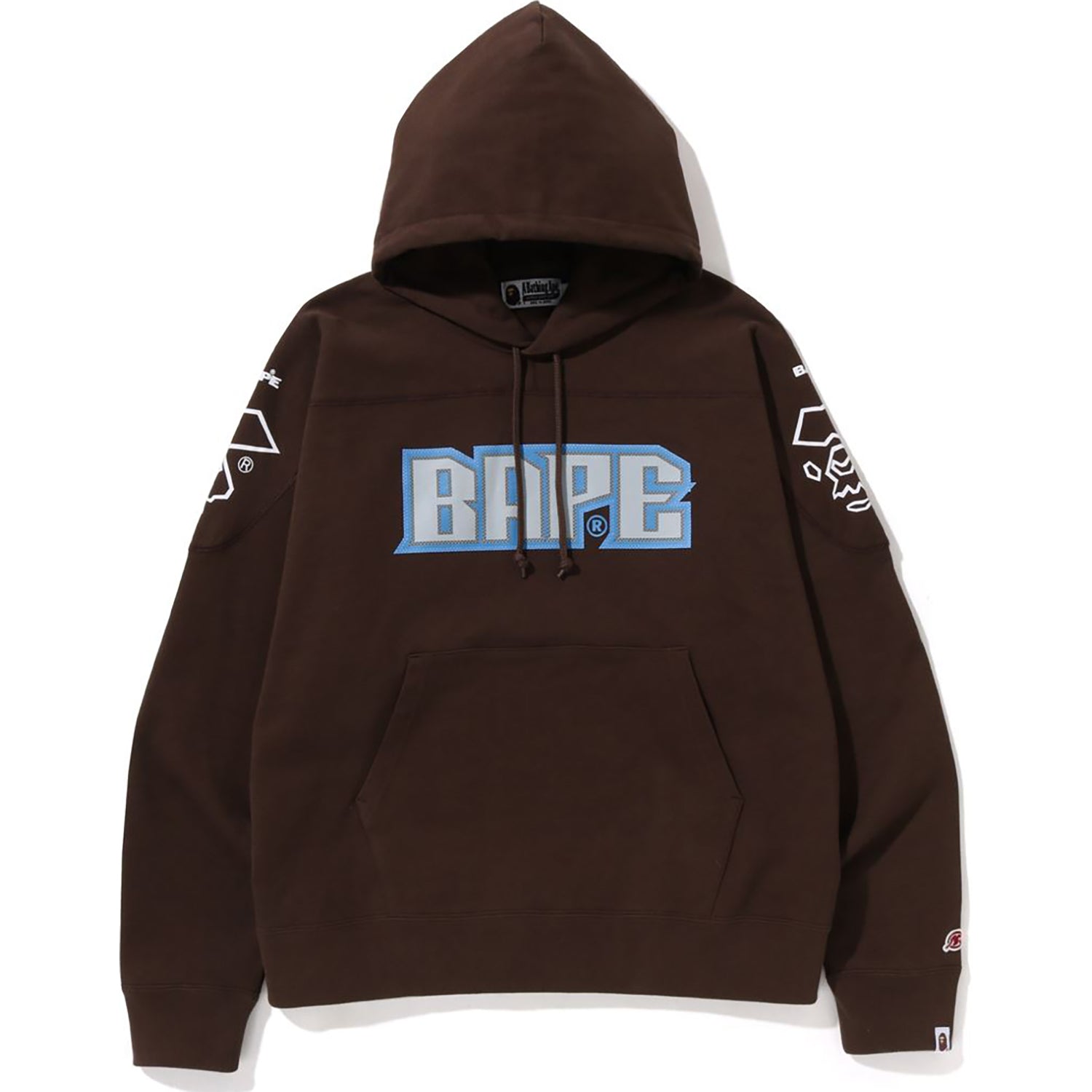 BAPE FOOTBALL LOOSE FIT PULLOVER HOODIE MENS-IYAMIUIO