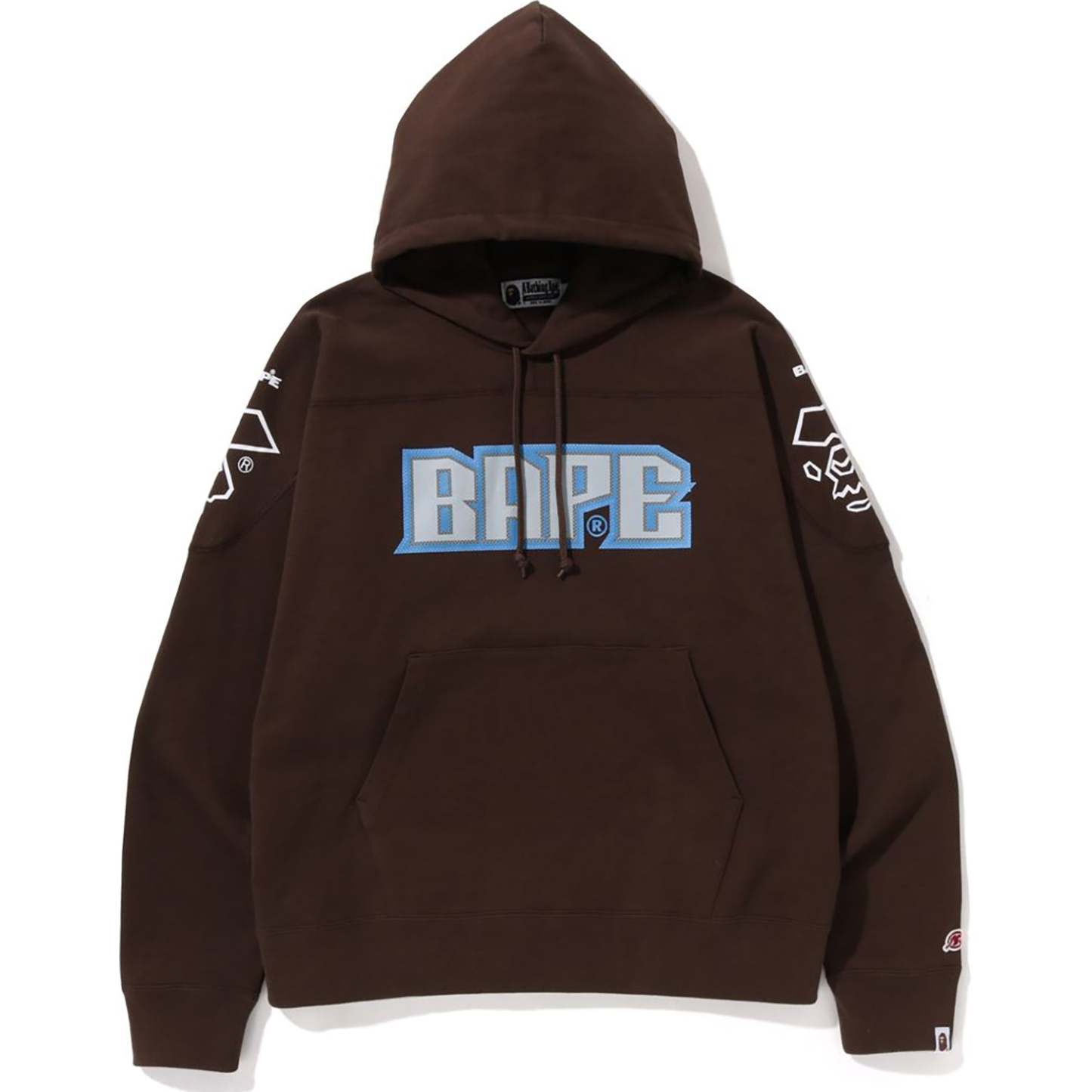 BAPE FOOTBALL LOOSE FIT PULLOVER HOODIE MENS-IYAMIUIO