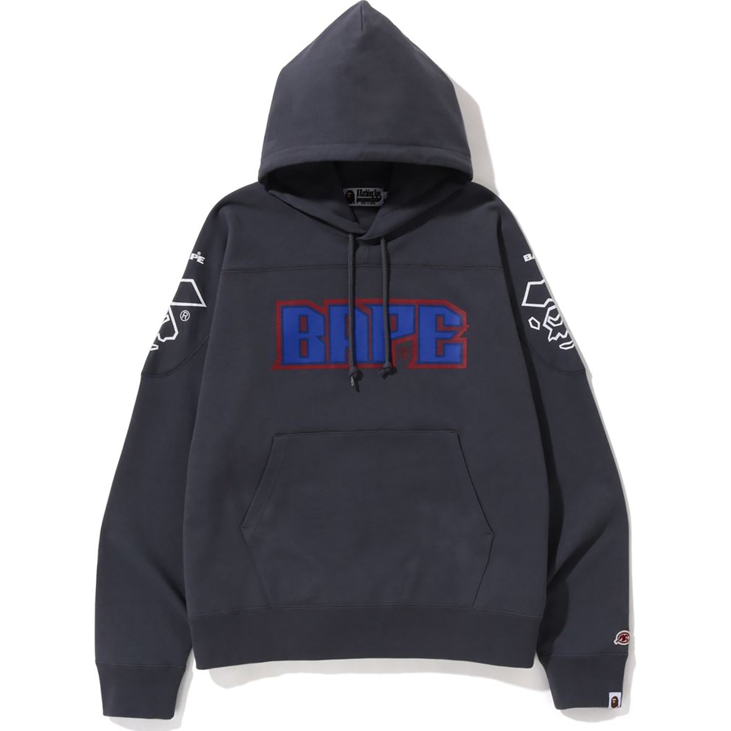 BAPE FOOTBALL LOOSE FIT PULLOVER HOODIE MENS-IYAMIUIO