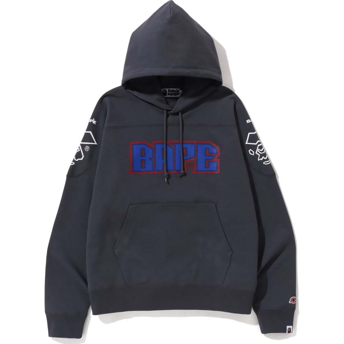 BAPE FOOTBALL LOOSE FIT PULLOVER HOODIE MENS-IYAMIUIO