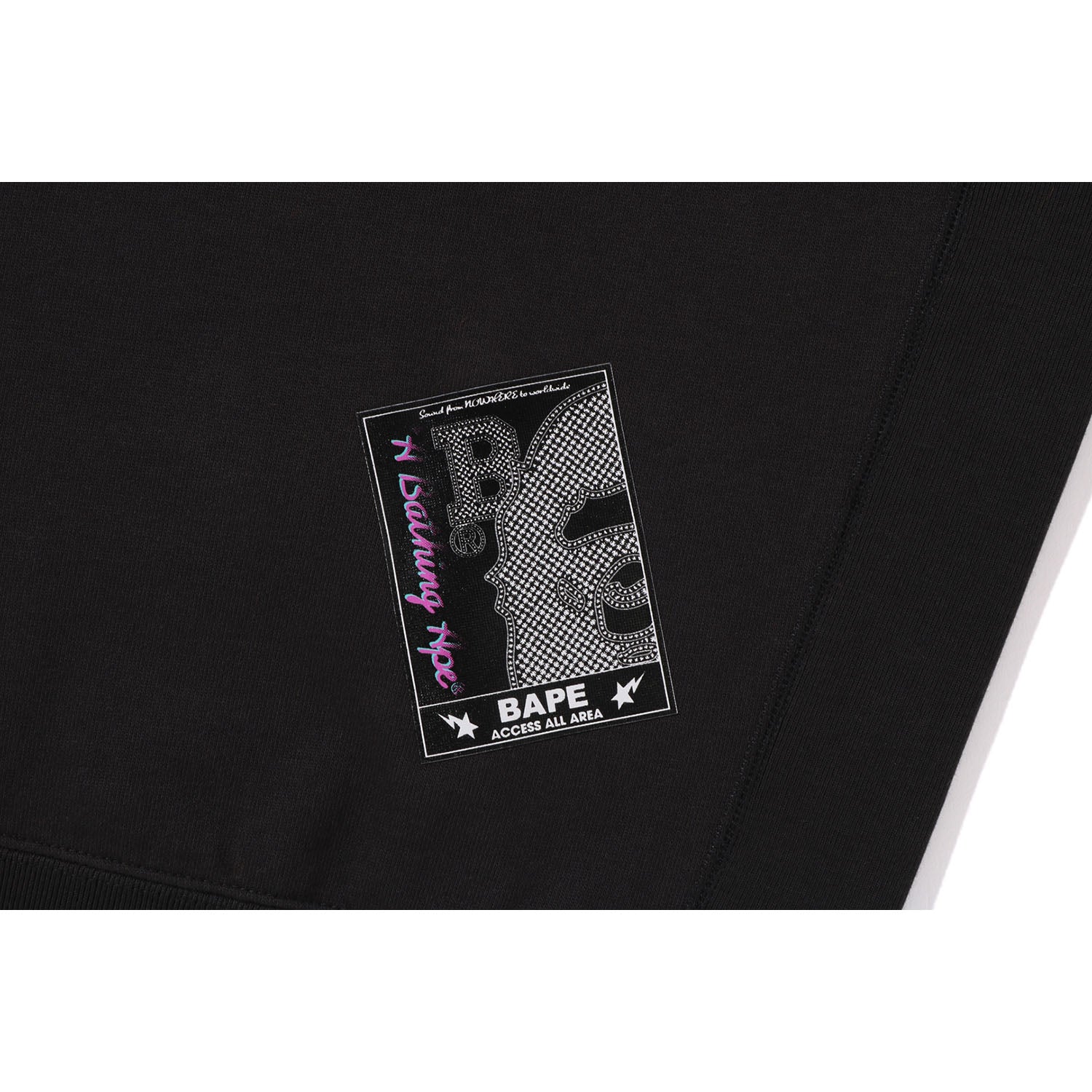 (B)Y BATHING APE PULLOVER HOODIE RELAXED FIT MENS-IYAMIUIO