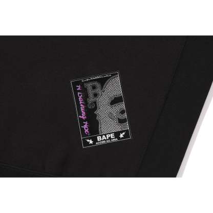 (B)Y BATHING APE PULLOVER HOODIE RELAXED FIT MENS-IYAMIUIO