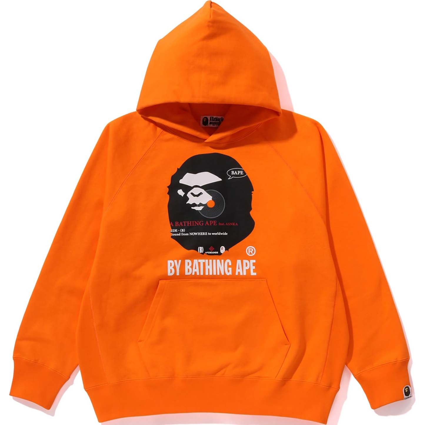 (B)Y BATHING APE PULLOVER HOODIE RELAXED FIT MENS-IYAMIUIO