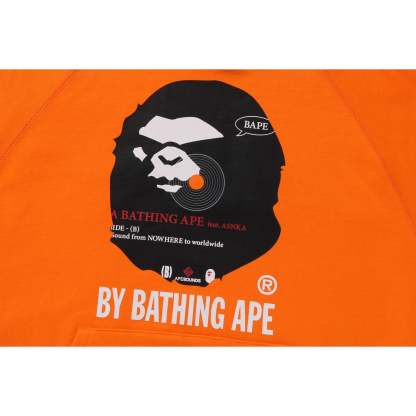 (B)Y BATHING APE PULLOVER HOODIE RELAXED FIT MENS-IYAMIUIO