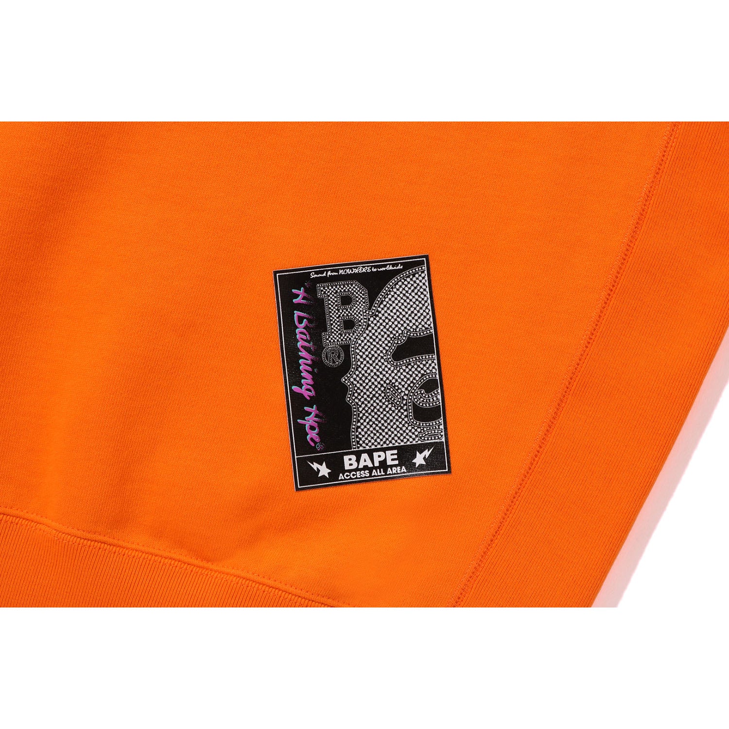 (B)Y BATHING APE PULLOVER HOODIE RELAXED FIT MENS-IYAMIUIO