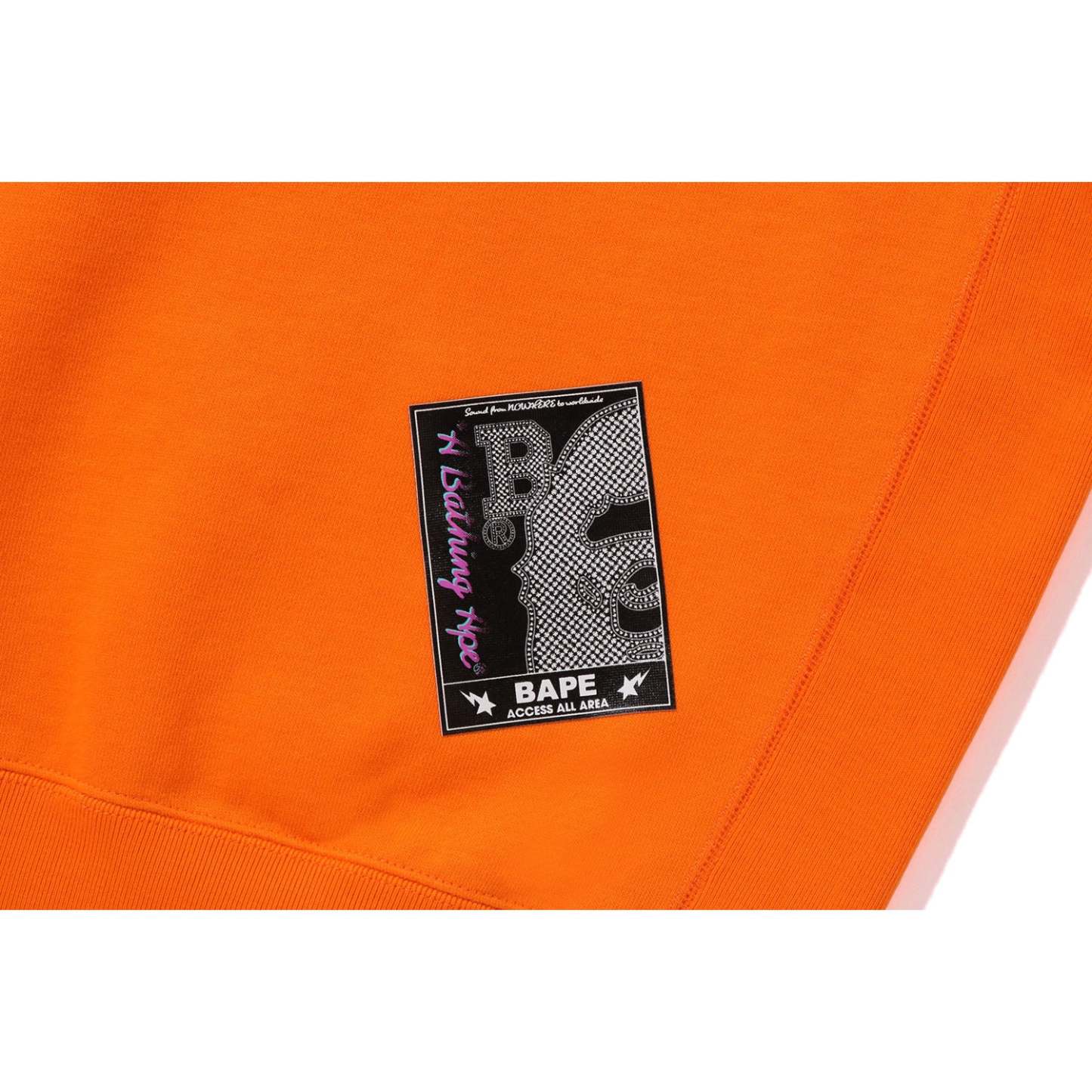 (B)Y BATHING APE PULLOVER HOODIE RELAXED FIT MENS-IYAMIUIO