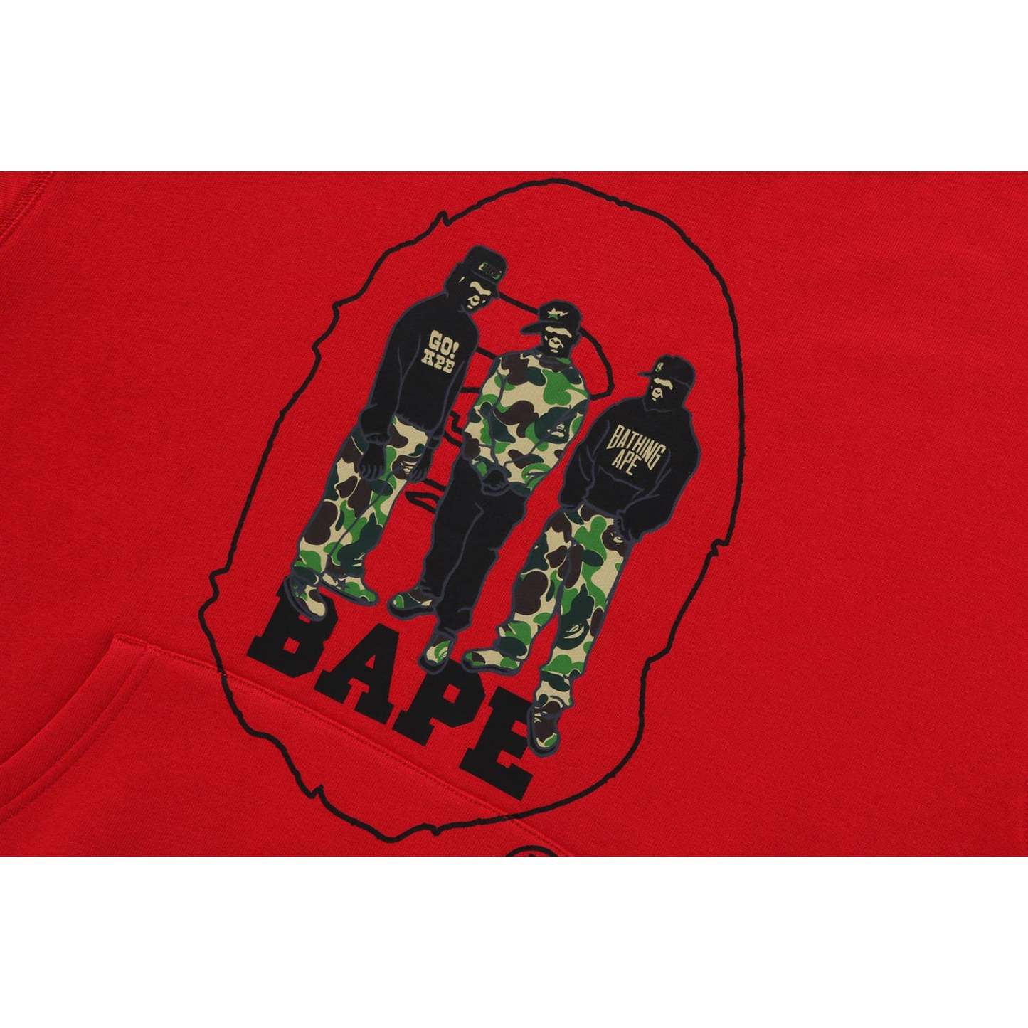 BAPE SPORT GRAPHIC PULLOVER HOODIE MENS-IYAMIUIO