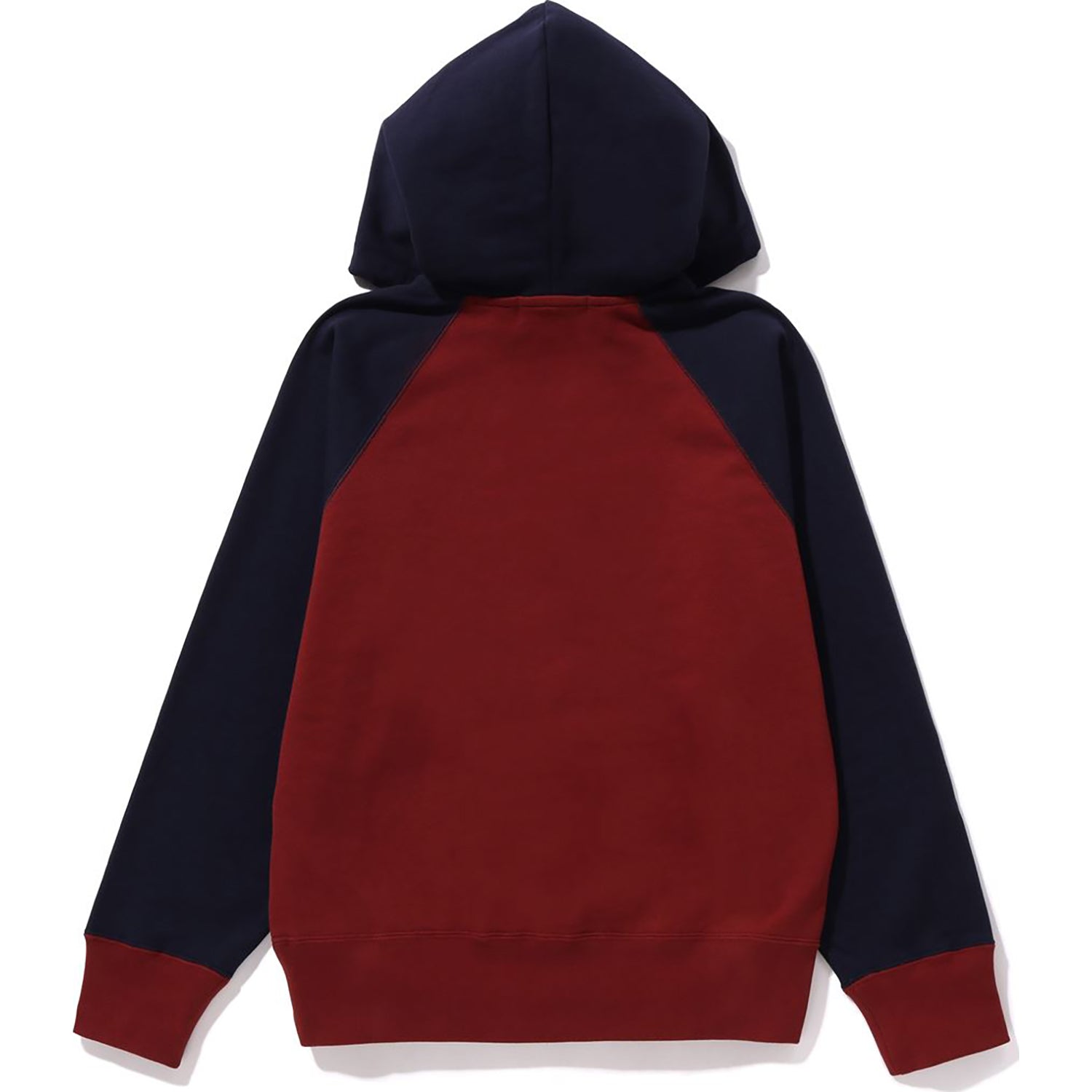 A BATHING APE HALF ZIP PULLOVER HOODIE L WIDE LADIES-IYAMIUIO