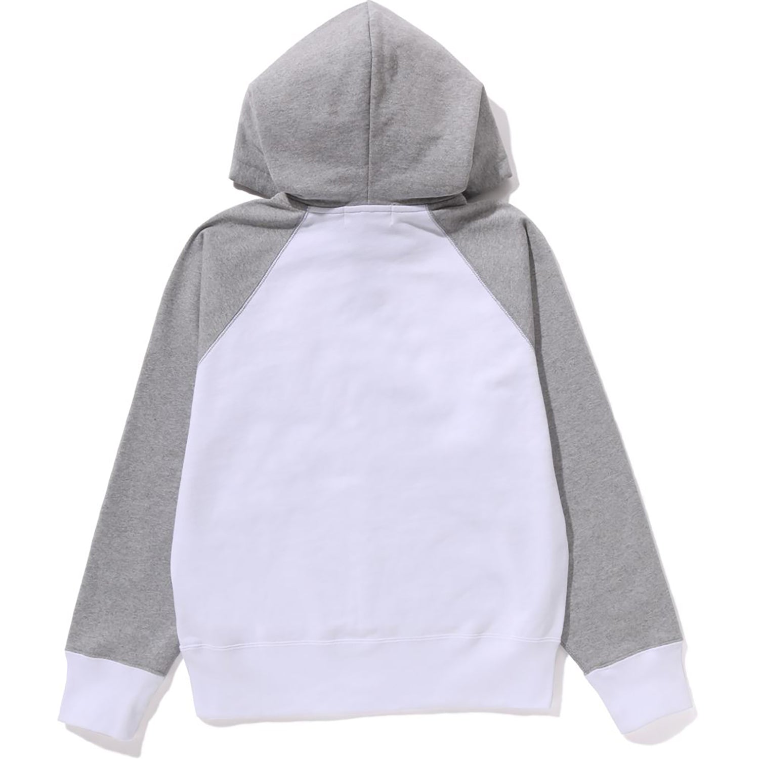 A BATHING APE HALF ZIP PULLOVER HOODIE L WIDE LADIES-IYAMIUIO