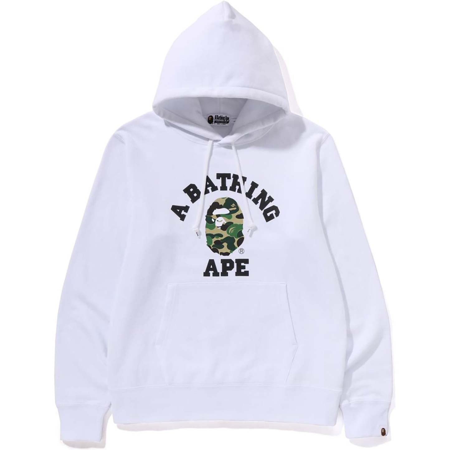 ABC CAMO COLLEGE ORGANIC COTTON PULLOVER HOODIE MENS-IYAMIUIO