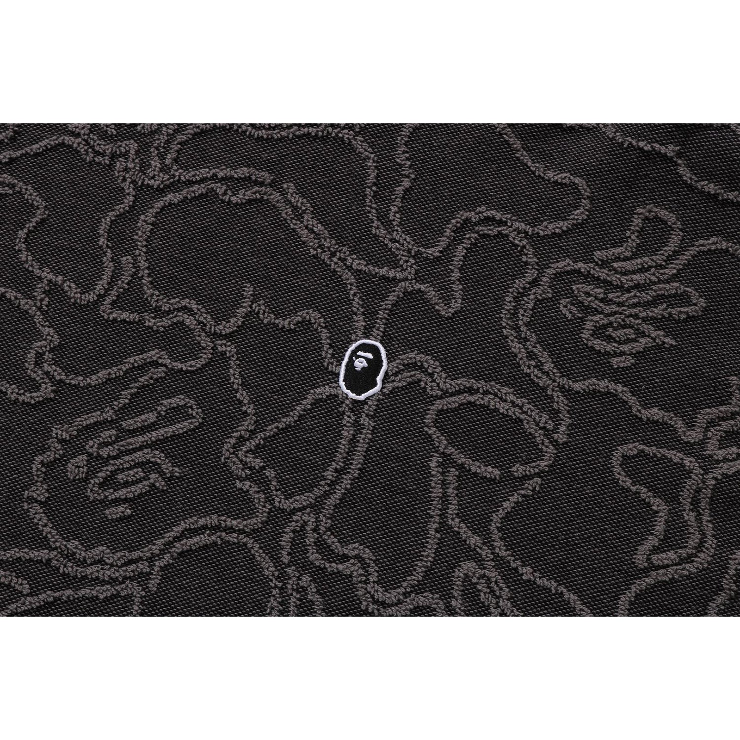 NEON CAMO JACQUARD PULLOVER HOODIE RELAXED FIT MENS-IYAMIUIO