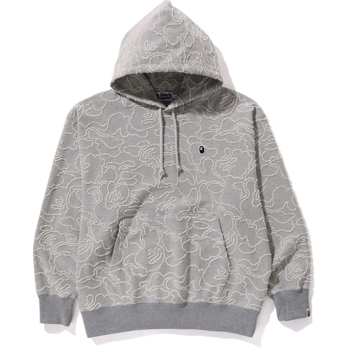 NEON CAMO JACQUARD PULLOVER HOODIE RELAXED FIT MENS-IYAMIUIO