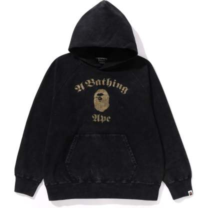 A BATHING APE OVERDYE  PULLOVER RELAXED FIT HOODIE MENS-IYAMIUIO