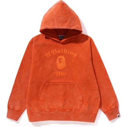 A BATHING APE OVERDYE  PULLOVER RELAXED FIT HOODIE MENS-IYAMIUIO