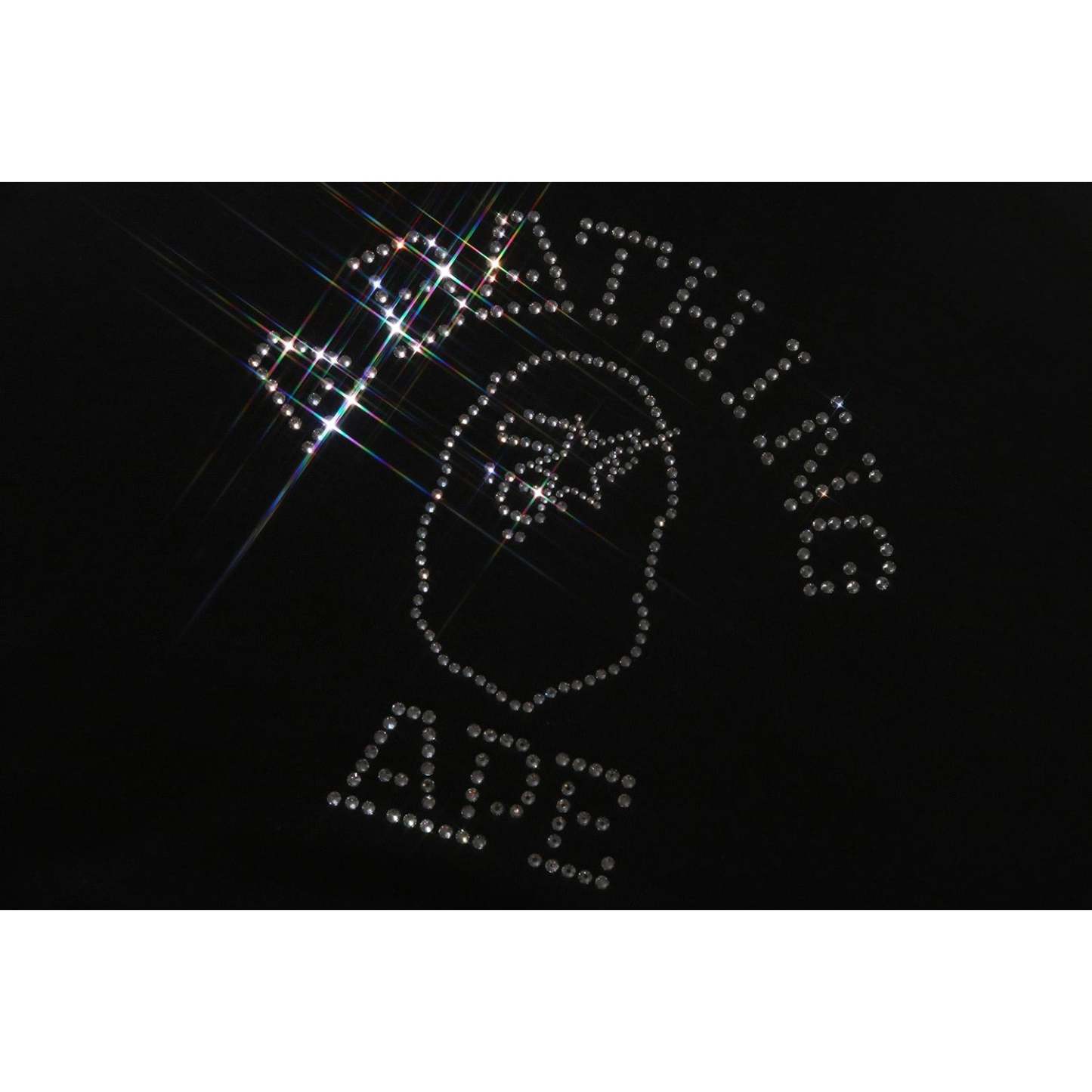 RHINESTONE COLLEGE PULLOVER HOODIE MENS-IYAMIUIO